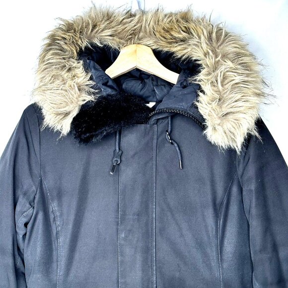 Aritzia Golden TNA Womens Parka Goose Down Haven Waterproof Winter Coat Black S - Picture 3 of 16